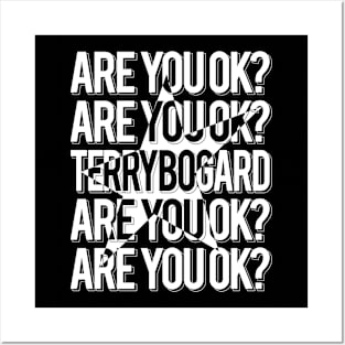 ARE YOU OK? Black/White T-Shirt Posters and Art